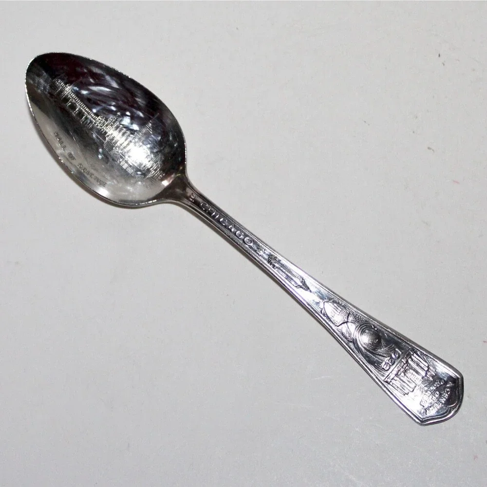 Chicago World’s Fair 1933 1934 Spoon Oneida Silver Plated Hall of Science